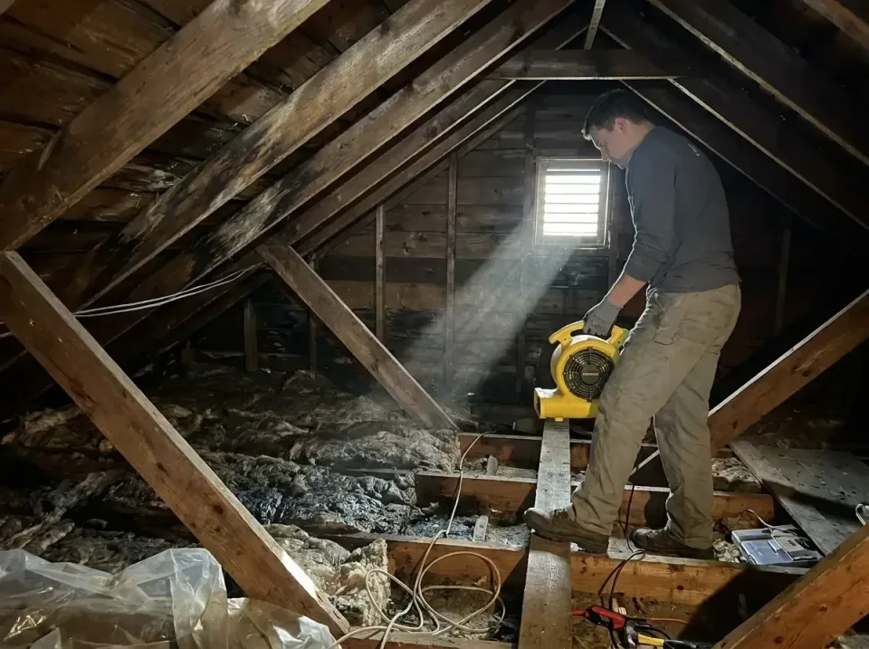 attic-water-damage-drying-proc-007 — frequently asked questions, Emergency Water Extraction & 24/7 Flood Response in Clarion…